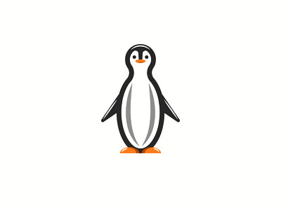 Character cute cartoon penguin animal art cartoon character childish cute animal design illustration kid art logo ocean life penguin typography vector