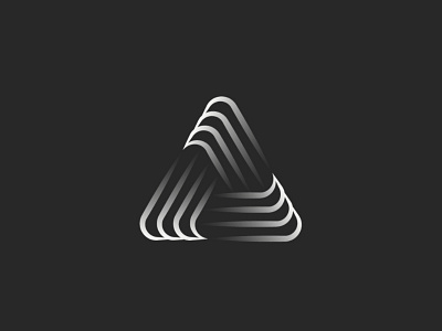 Triangle geometric shape logo