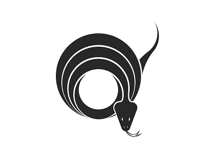 Snake emblem design design emblem illustration minimal reptile round round logo round shape shape simple snake emblem snake logo vector