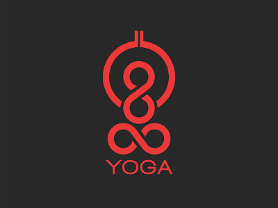 Yoga pose logo branding buddha buddhism infinite infinity monogram shape sports logo typography yoga yoga day yoga logo yoga pose
