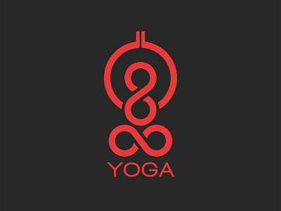 Yoga pose logo