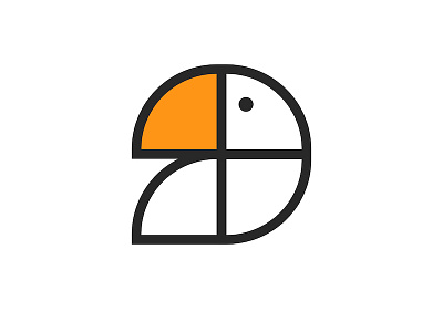 Parrot or toucan bird logo