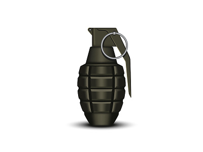 Realistic hand grenade 3d vector