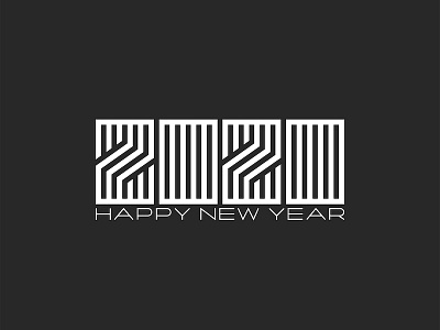 2020 New Year is soon! 2020 monogram.