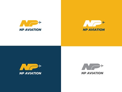 NP Aviation Logo Design aviation branding design illustration logo vector