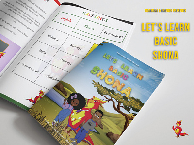 Ndawana and Friends Book Design animation book cartoon children design illustration print textbook vector