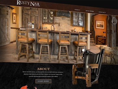 Rusty Nail Design Website branding design ui
