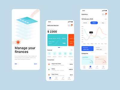 Mobile Banking app design ui ux