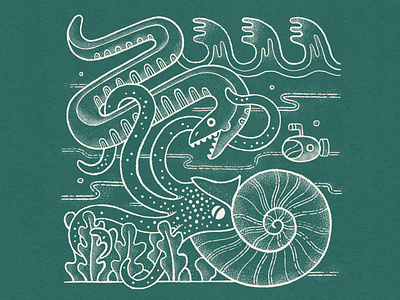 Nautilus aquatic design illustration nautical nautilus serpent submarine texture truegrittexturesupply
