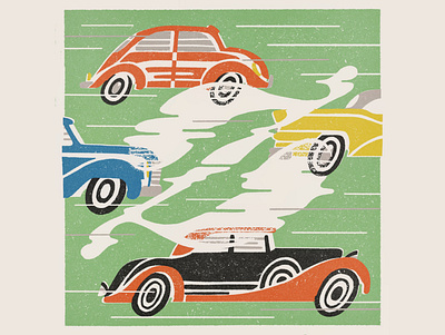 Z is for Zoom cars design illustration lettering matchbox typography vintage z zoom