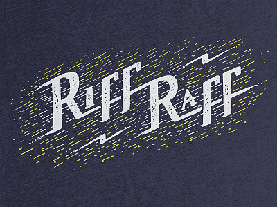 Riff-Raff design handlettering lettering riff raff tank tshirt
