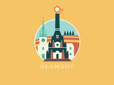 CZ Trilogy - Olomouc city czech republic illustration olomouc