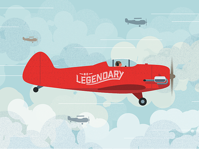 Airshow 2 airplane airport airshow clouds graphic illustration plane vector