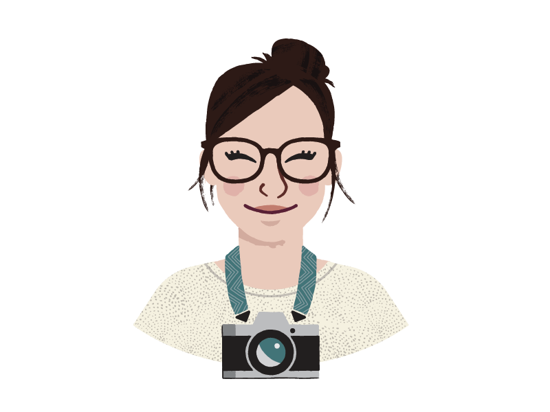 Portrait photographer camera vector illustration portrait