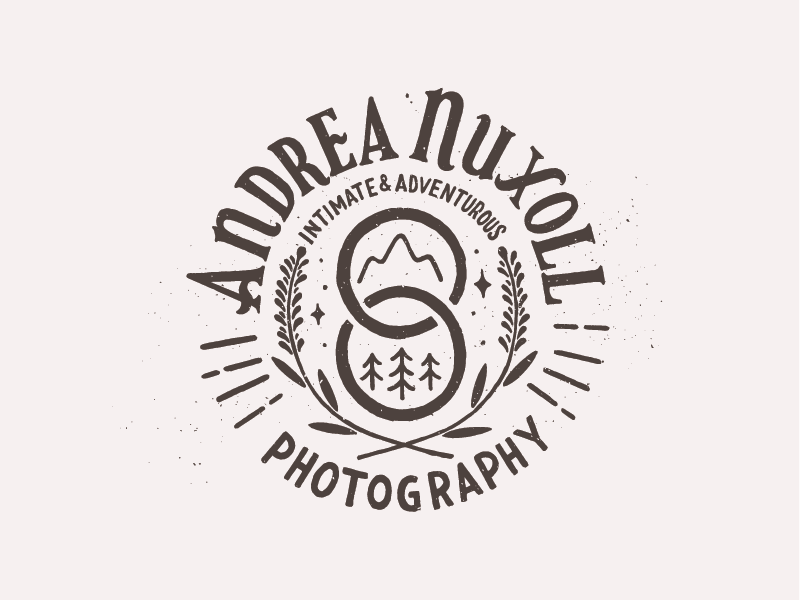 AN Logo hand drawn icon logo branding photographer