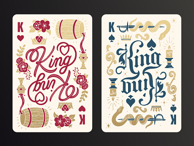 Some Kings illustration kings playing card design playing cards