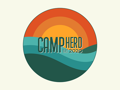 Camp Herd Identity Concepts identity logo design outdoors summer camp