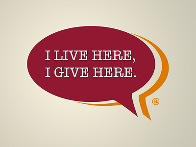 I Live Here, I Give Here Logo