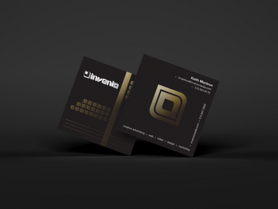 Invenio Business Cards agency branding business cards collateral design identity