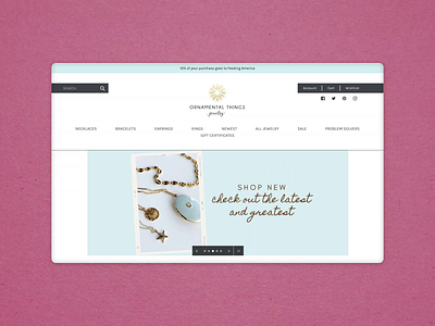 Ornamental Things Design & Checkout Process art direction ecommerce photography ui website design