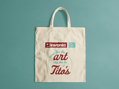 Invenio East Austin Studio Tour Tote advertising branding illustration screen printing swag vector