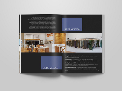 Blue & Associates Sales Leave-behind Book collateral construction design leave behind marketing print sales