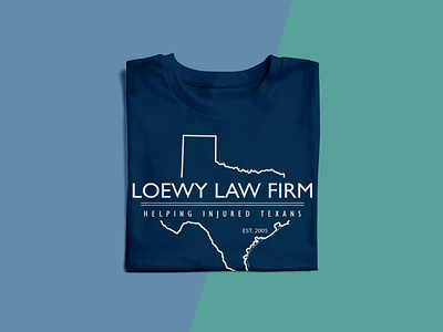 Loewy Texas Shirt branding design identity illustration law firms logo logo design t-shirt design texas vector