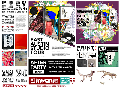 Invenio Art Event Marketing Sample art email illustration marketing social vector