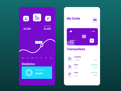 Income Management App app bank design income management mobile ui ux