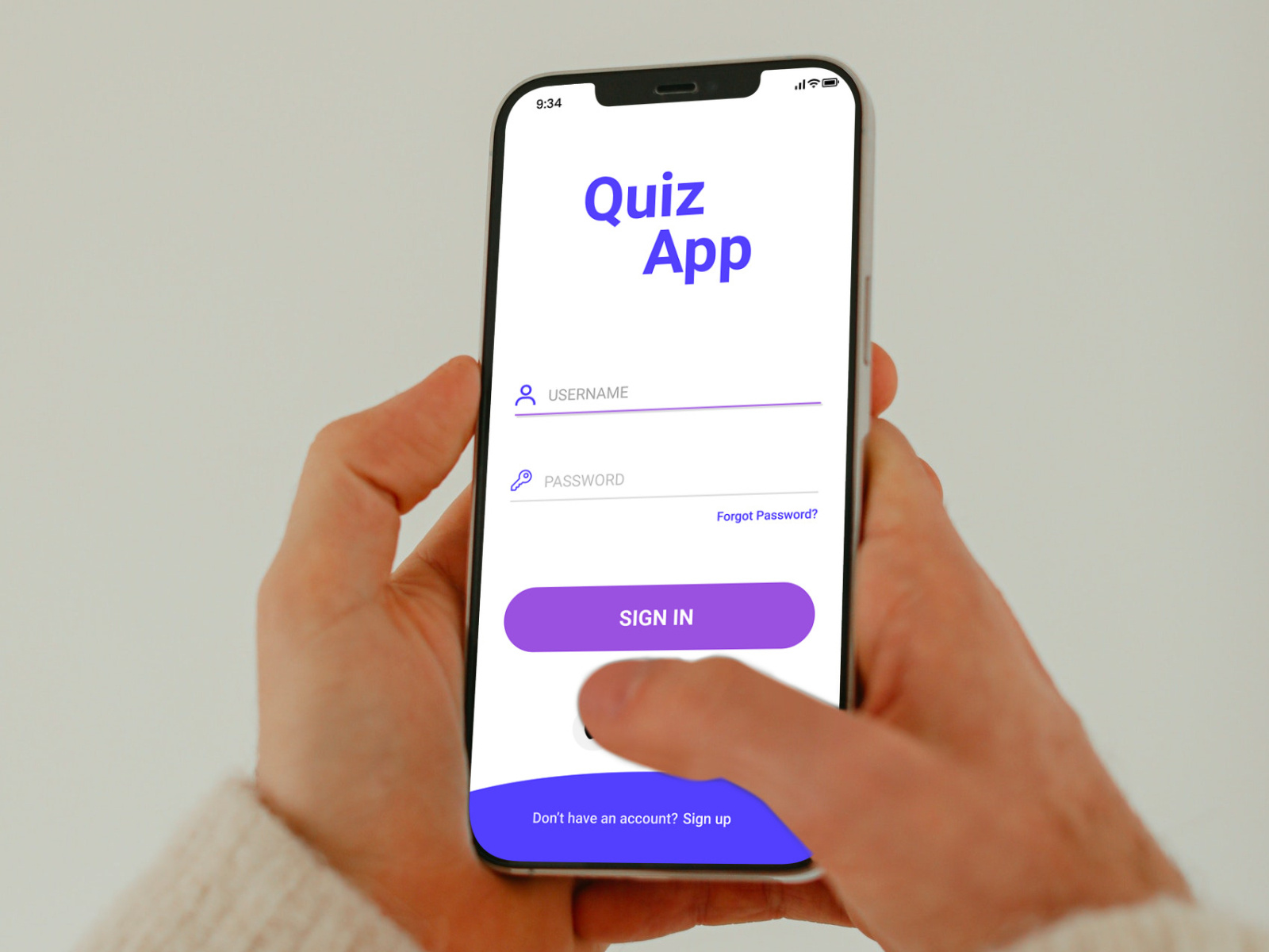 Quiz App Sign in by Faezeh Moqadam on Dribbble