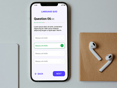 Quiz App app concept design mobile quiz ui
