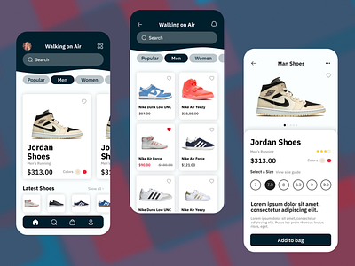 Shoe shopping app - Ecommerce app concept design ecommerce eshop mobile shoe shoe shop shoes ui ui design