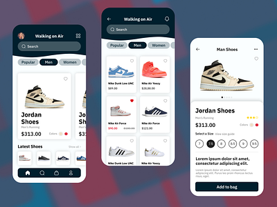 Shoe shopping app - Ecommerce