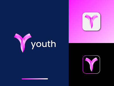 Youth logo, Modern Y letter logo, Logos