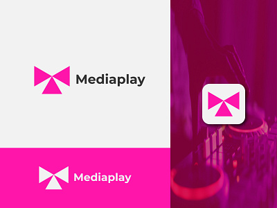 Media Play logo, Modern logo logogrid
