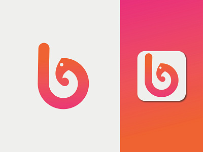 Modern letter b + Elephant icon logo design logogrid