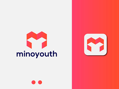 Modern logo, MY letter logo, Y negative space logo logogrid