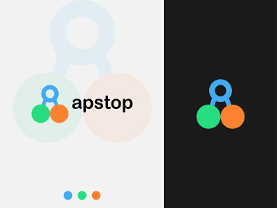 Apstop Brand logo, Abstract mark logo logogrid