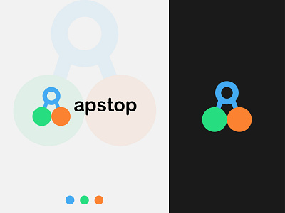 Apstop Brand logo, Abstract mark logo