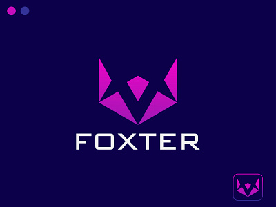 Fox logo, Minimalist logo logogrid