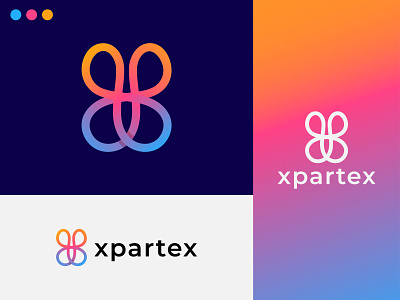 X letter mark logo, Modern logo, Logos logogrid