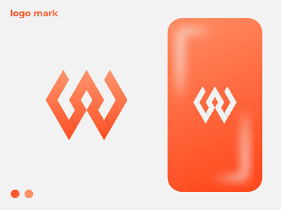 W letter mark logo design, Modern logo, Logos