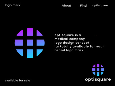 optisquare medical logo, brand logo, Company logo