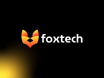 Fox logo, Minimalist logo, Foxtech logo