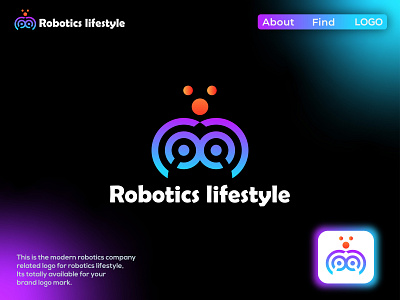 Robotics Lifestyle logo, Robot logo