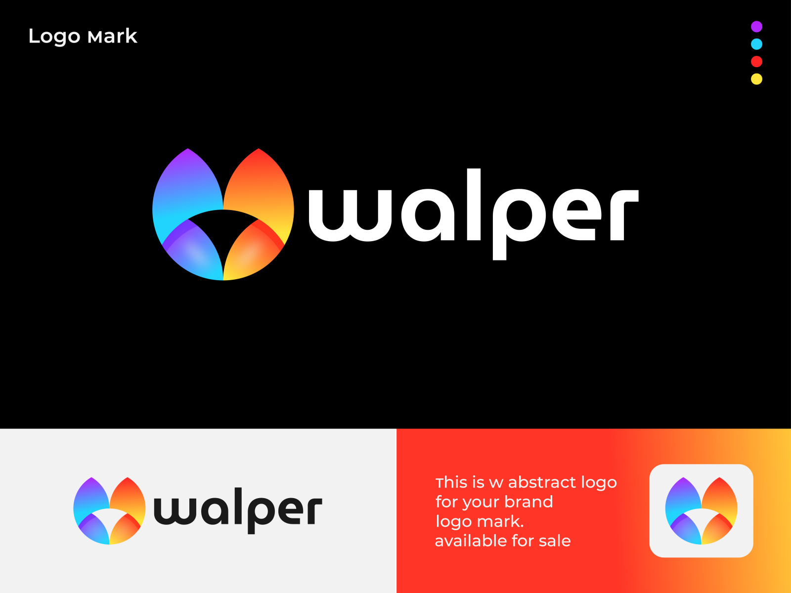 Abstract Mark W Logo design, Modern Logo, W Letter by Tiwary sourav on ...