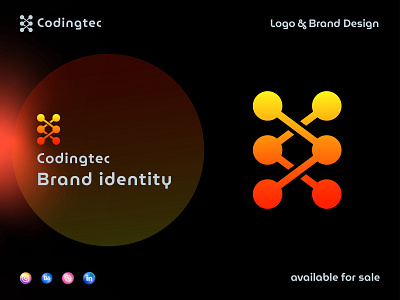 Coding Logo, Tech Logo, Brand identity