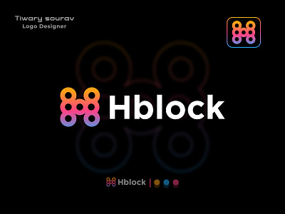 Letter H + Blockchain Logo