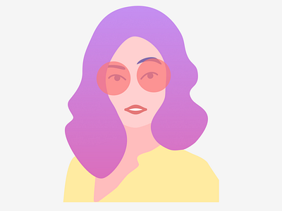 Woman portrait illustration