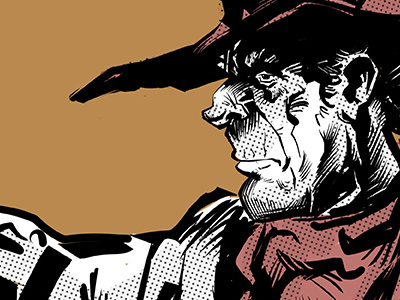 Old Man Of The West character design concept design cowboy design illustration